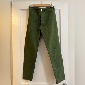 Jesse Kamm Ranger Pant Size 4 Olive Green